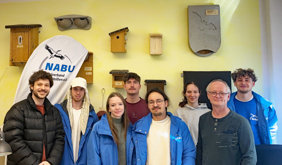Das NABU Werbeteam im Februar/März 2026 Foto: Julian Baumgärtel