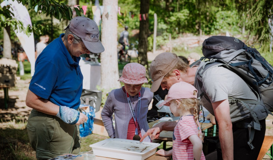 Neugier herrschte beim Betrachten der Wasserinsekten Foto: Cornelia Thate