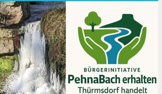 Rettet den Pehnabach - Petition unterzeichnen bis zum 17.11.2025 Foto: Heimatverein Thürmsdorf